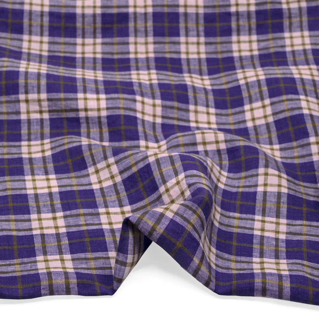Plaid Soft Washed Linen - Rivulet - Image 2