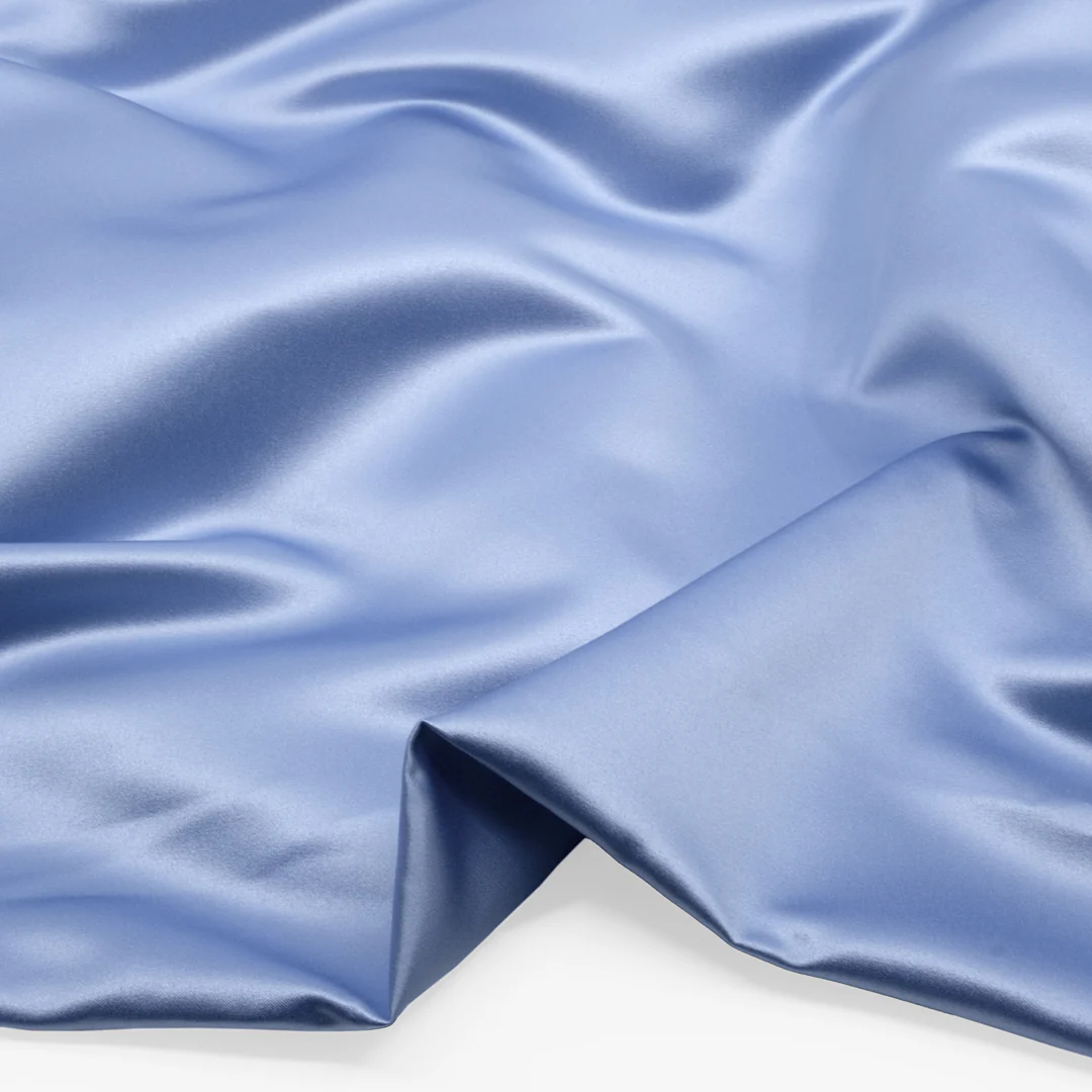 Polished Midweight Poly Satin - Powder Puff - Image 2