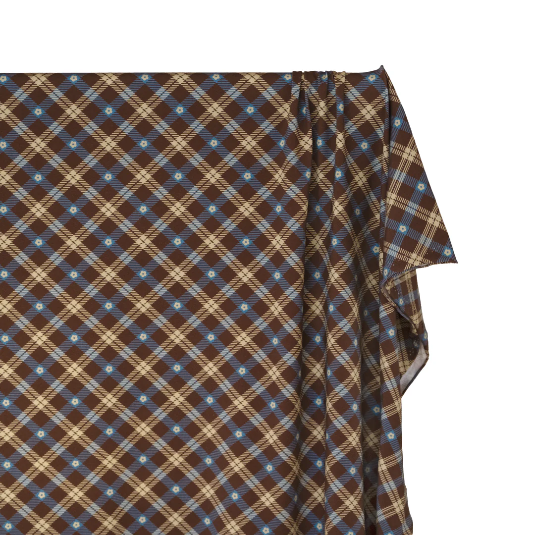 Preppy Posy Organic Cotton Jersey - Clove/Marlin/Buttermilk - Image 5