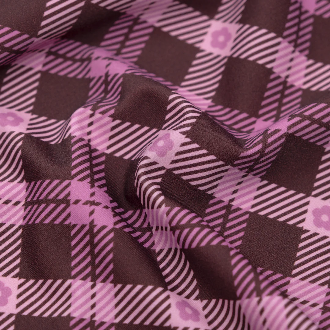 Preppy Posy Recycled Nylon Swim Tricot - Dusty Mauve/Candy Floss