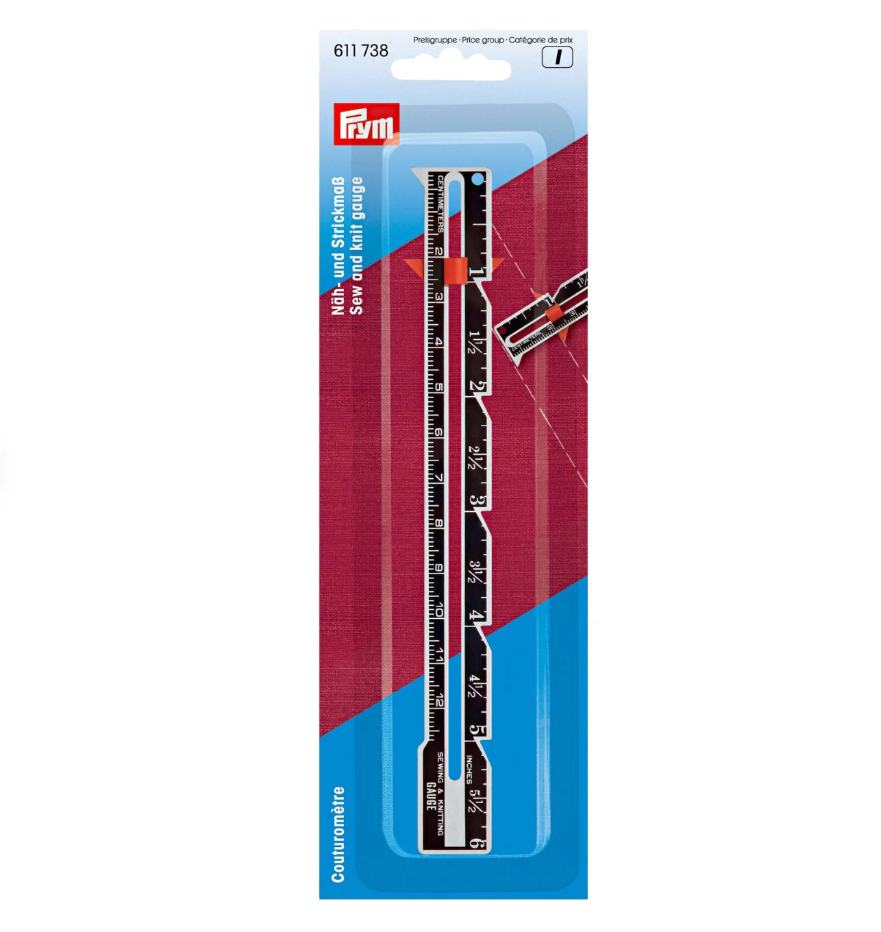 Prym 6" Sewing & Knitting Gauge