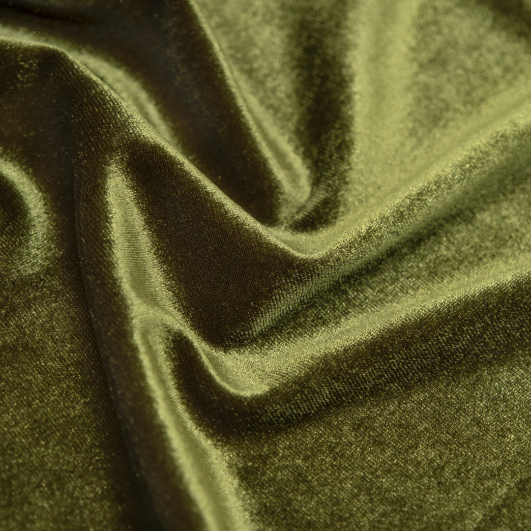 Radiant Stretch Velvet - Dill