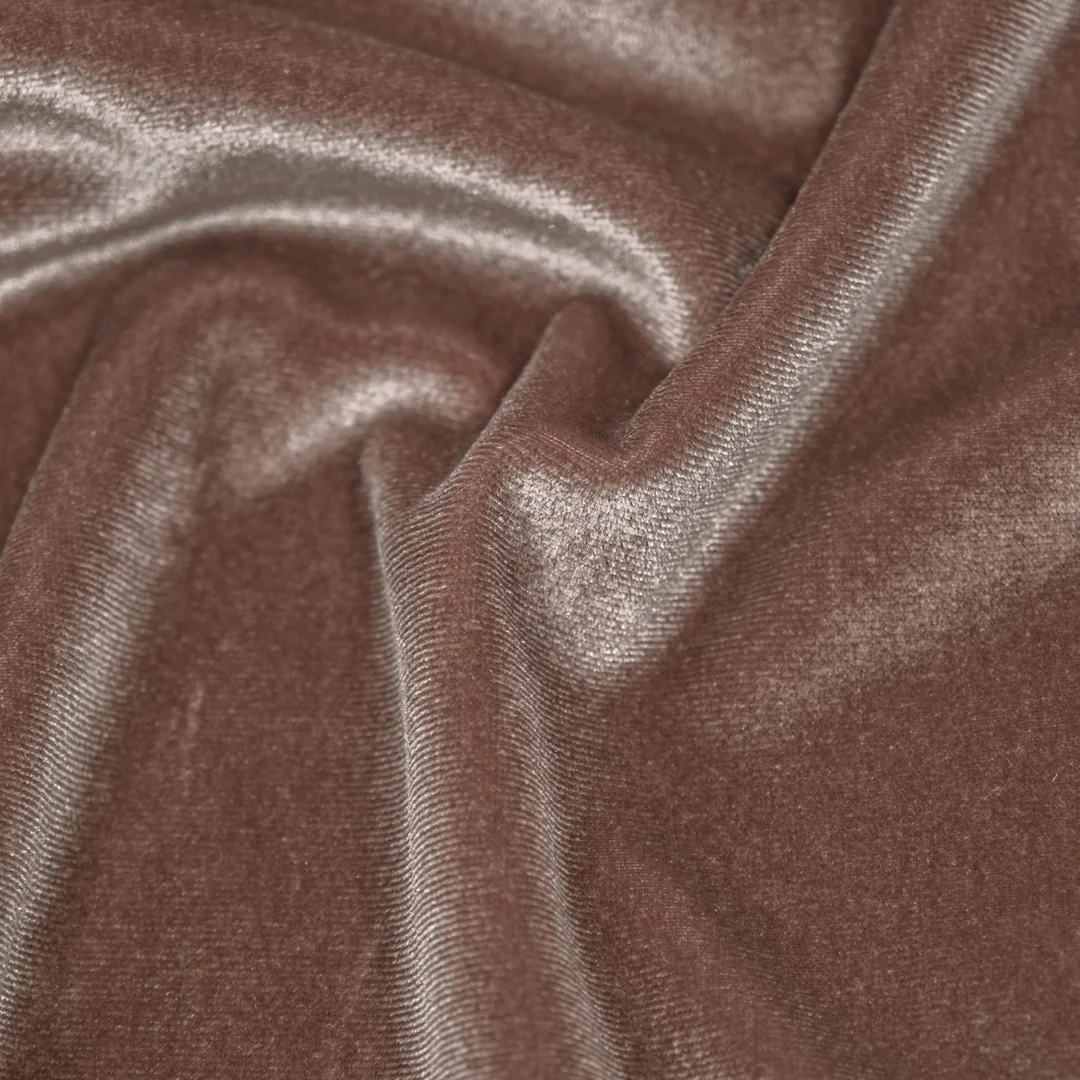 Radiant Stretch Velvet - Sepia Rose