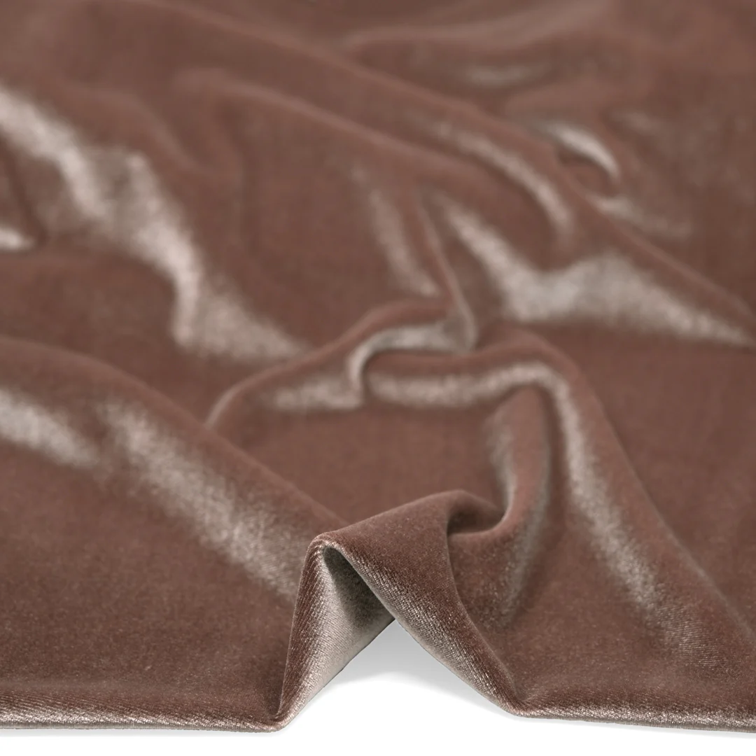 Radiant Stretch Velvet - Sepia Rose - Image 2