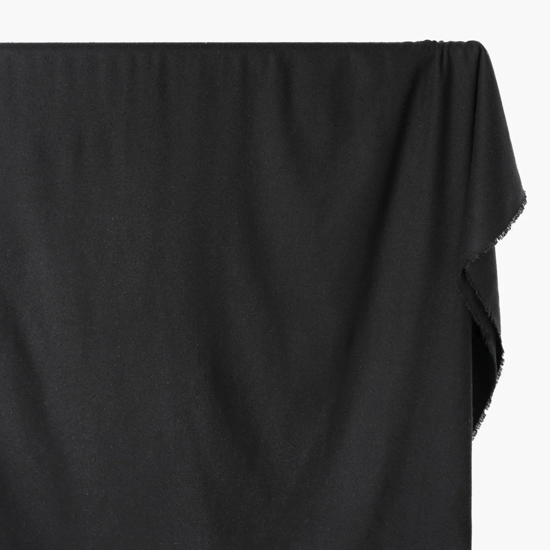 Raw Silk Noil - Black - Image 2