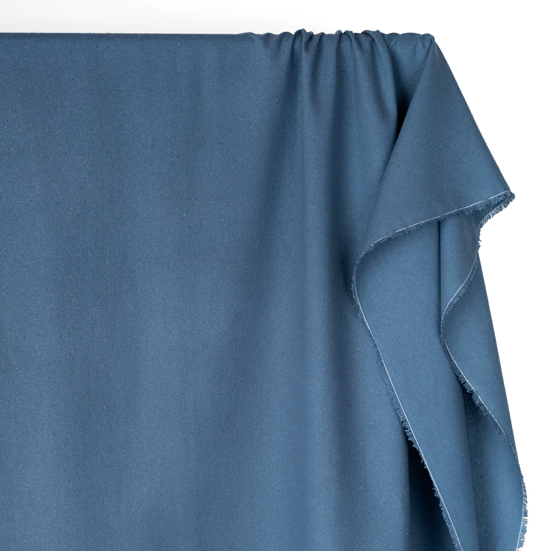 Raw Silk Noil - Blue Pool - Image 3