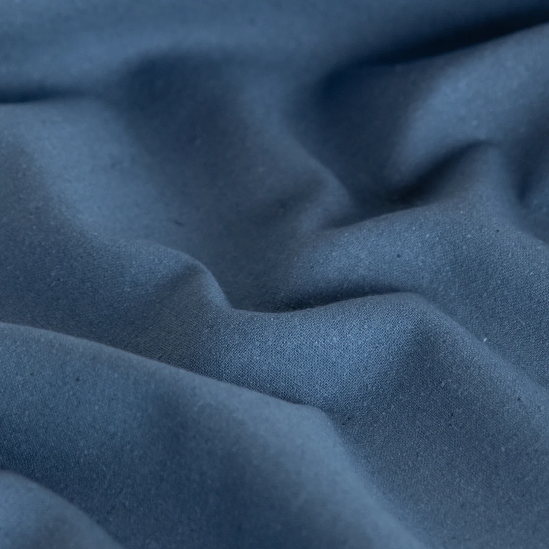Raw Silk Noil - Blue Pool - Image 4