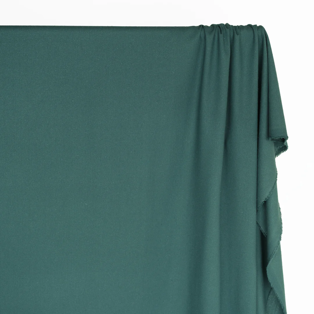 Raw Silk Noil - Lake - Image 3