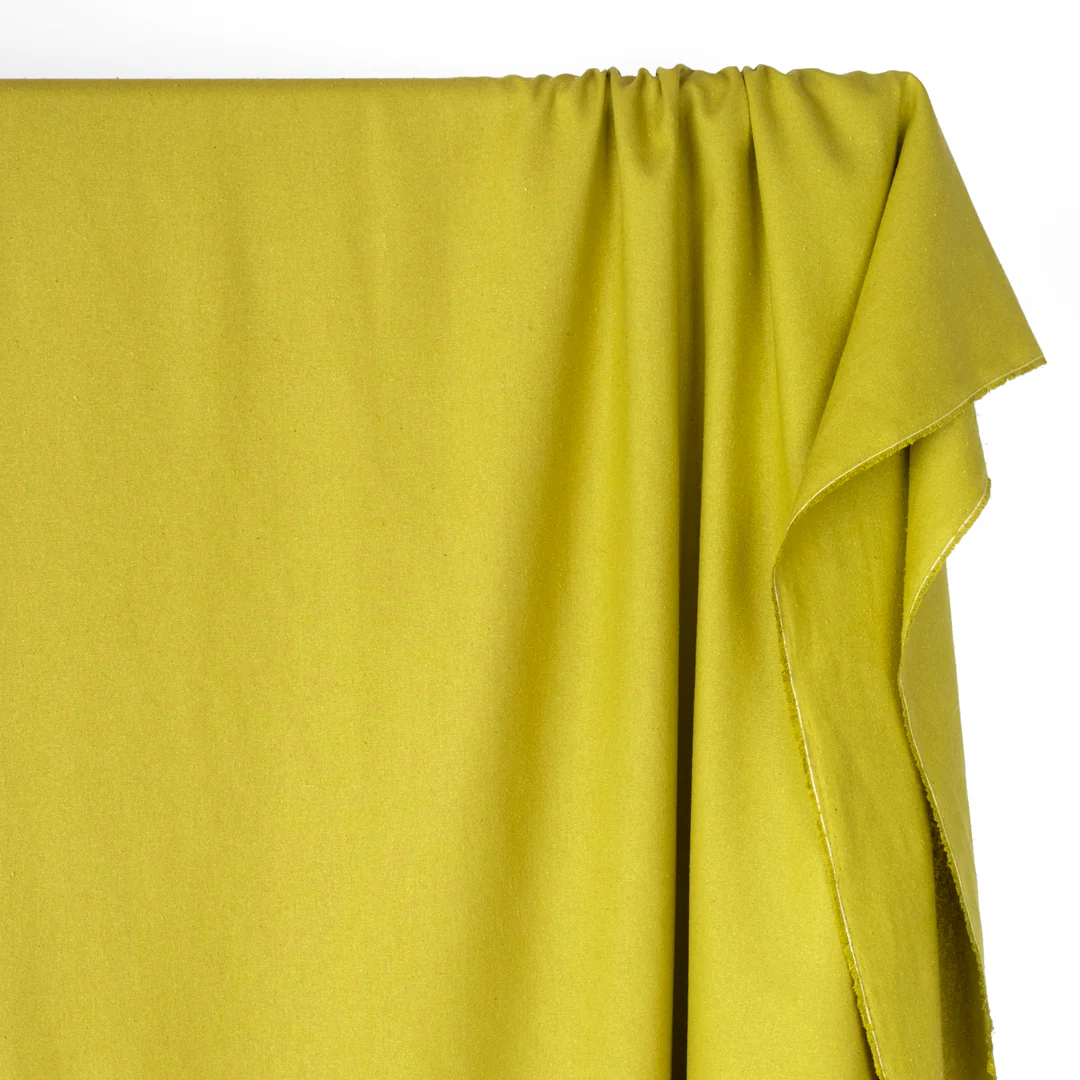 Raw Silk Noil - Chartreuse - Image 3