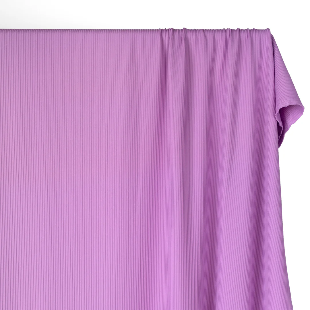 Recycled Poly Ribbed Swim Tricot - Thistle - Image 3