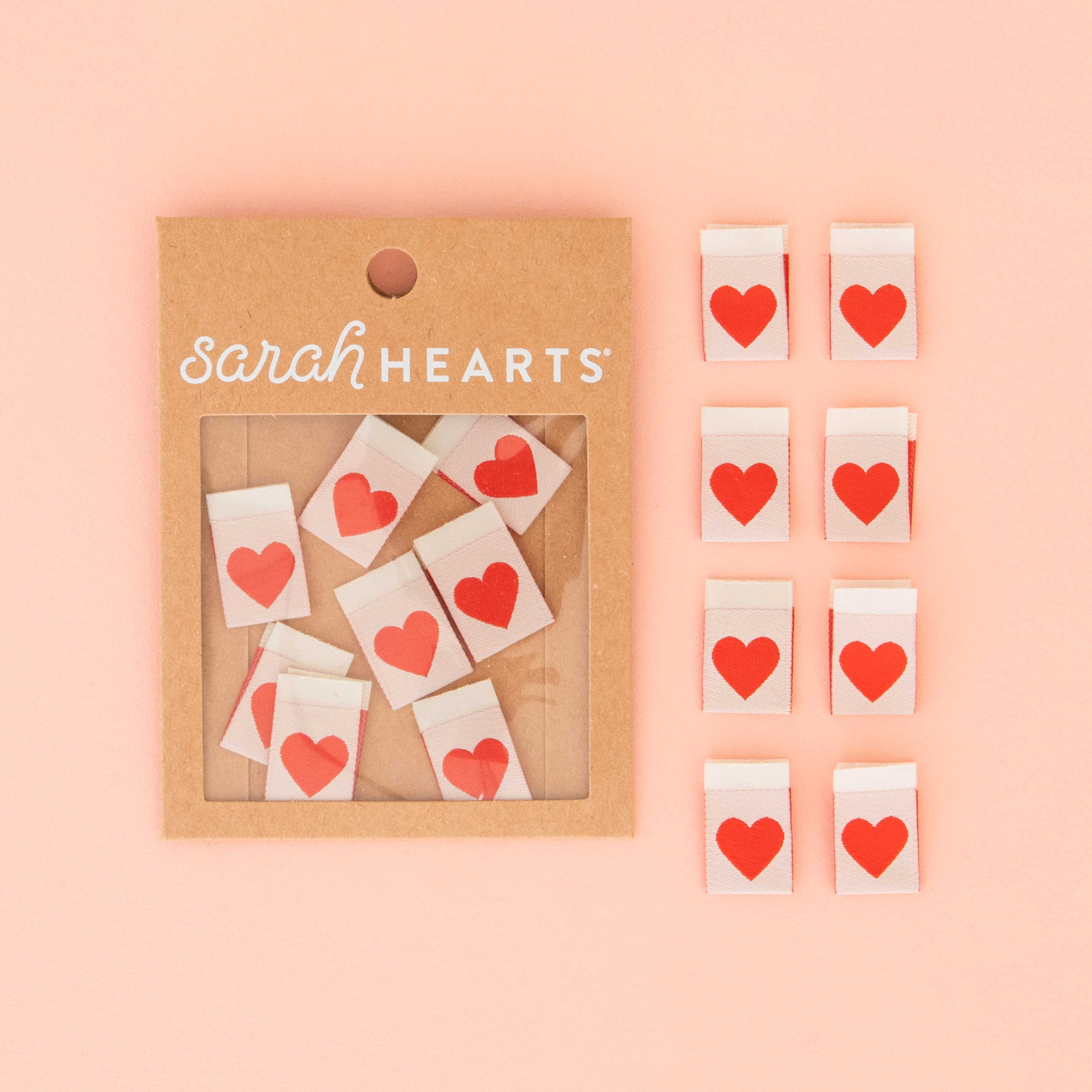 RED HEART Labels By Sarah Hearts - Image 2