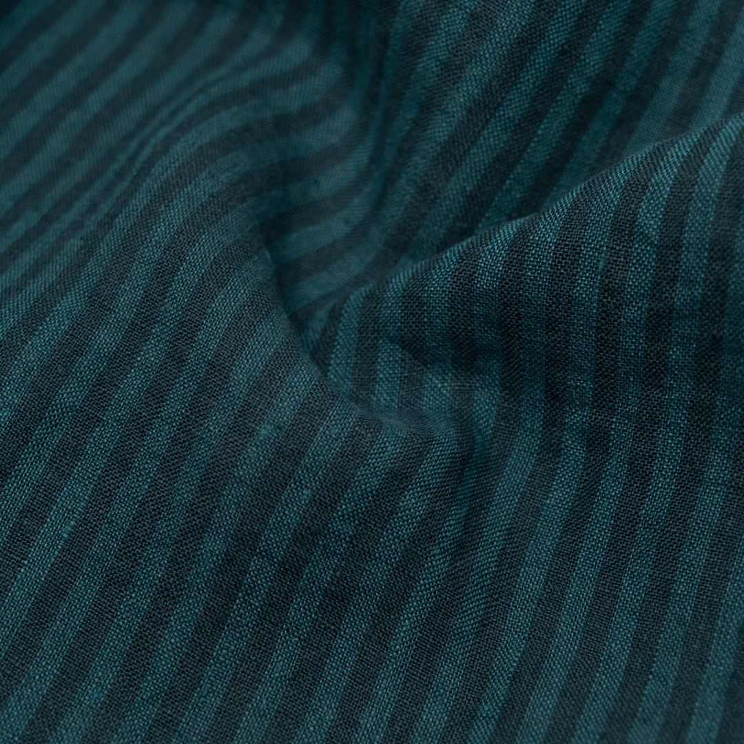 Ribbon Stripe Soft Washed Linen - Bejeweled