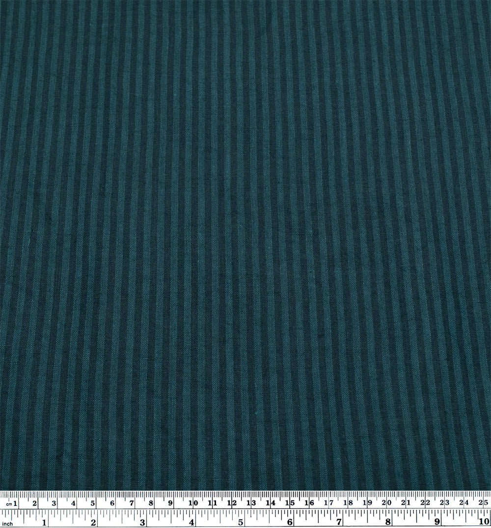 Ribbon Stripe Soft Washed Linen - Bejeweled - Image 4