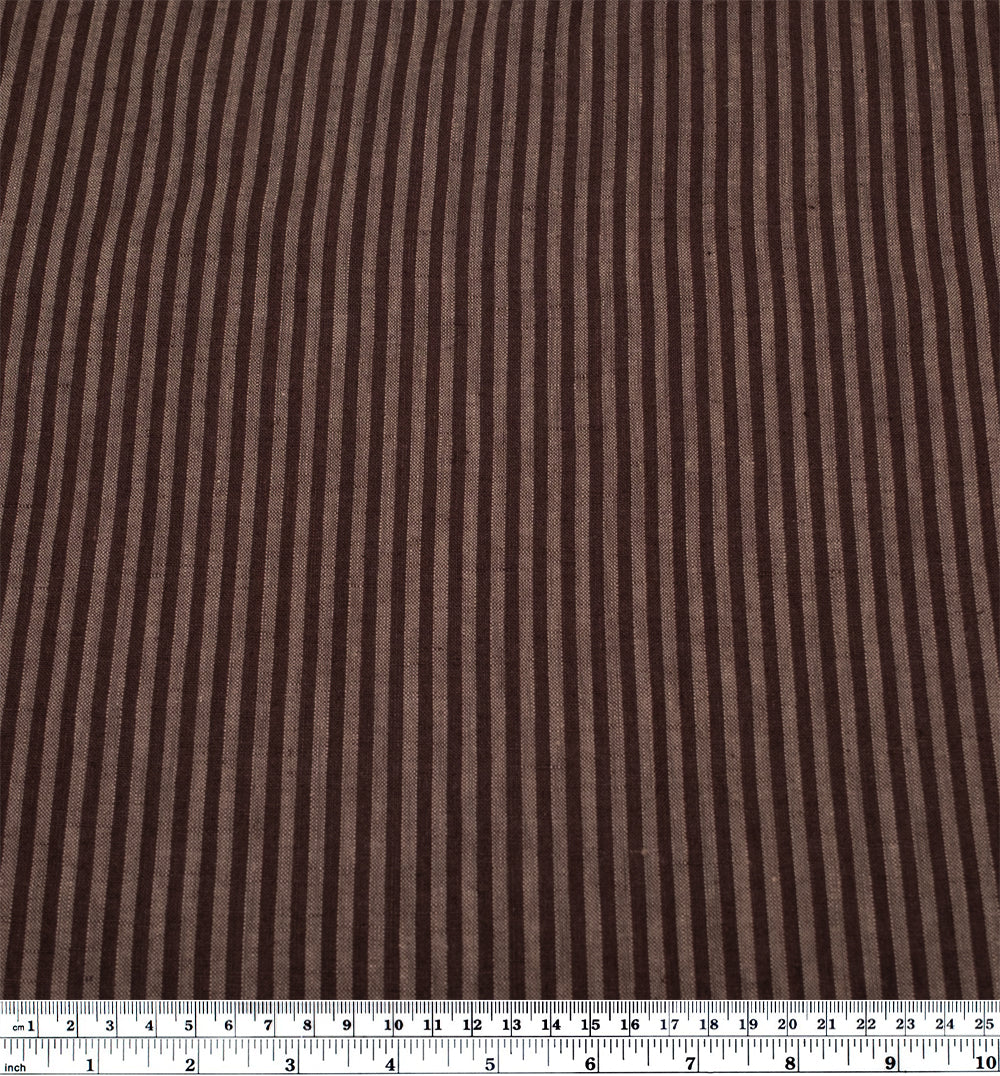 Ribbon Stripe Soft Washed Linen - Shadow - Image 4