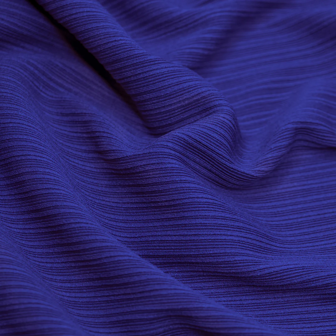 Ripple Rib Knit - Azure