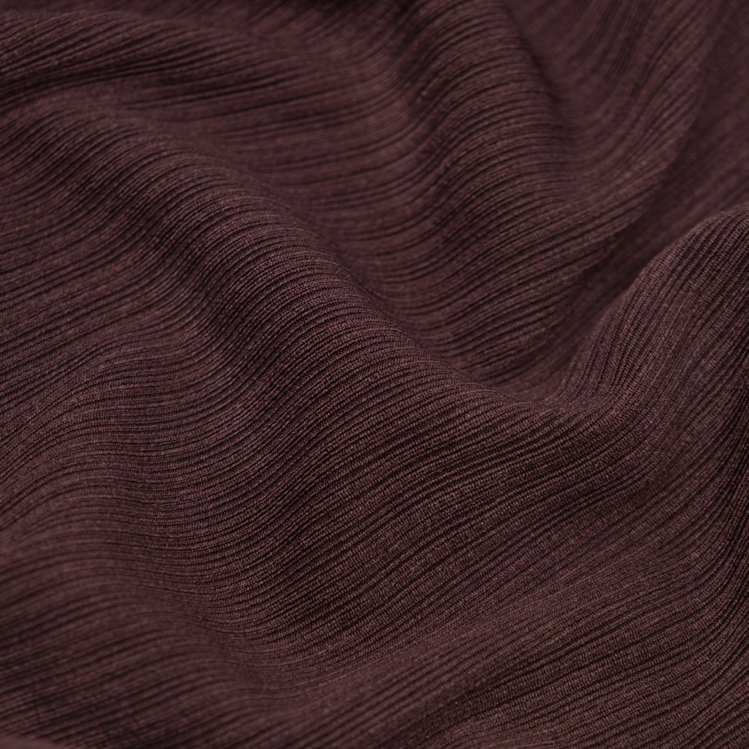 Ripple Rib Knit - Mulberry