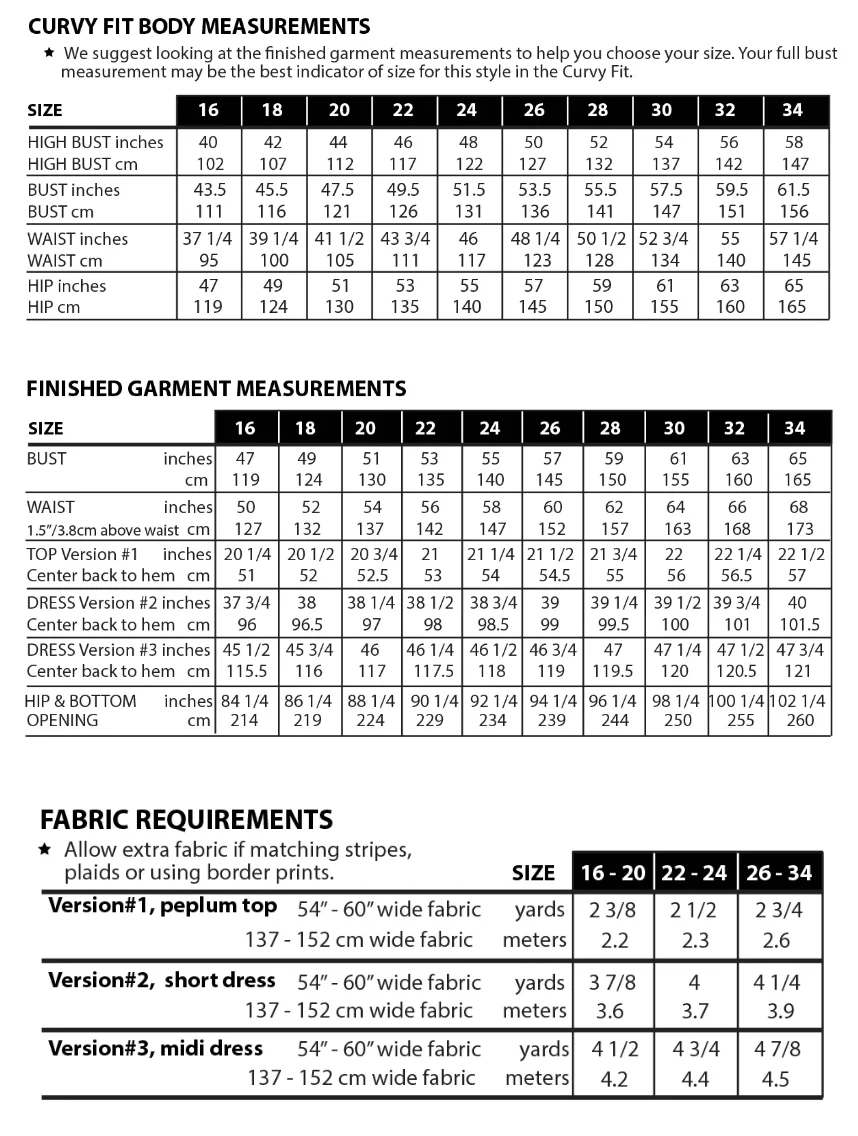 Romey Gathered Dress & Top, Curvy Fit - Sew House Seven - Image 10