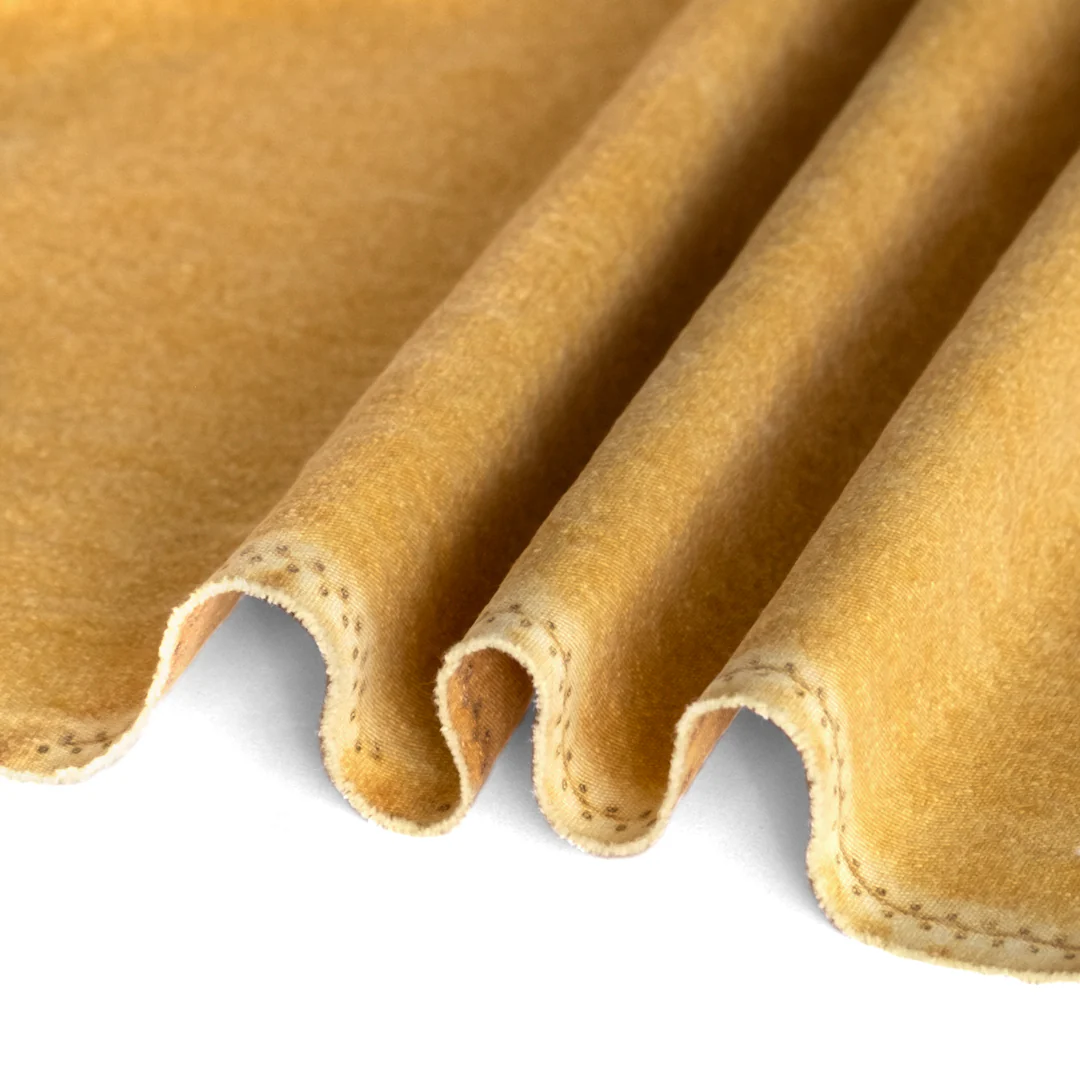 Sandwashed Cotton Canvas - Ochre - Image 3