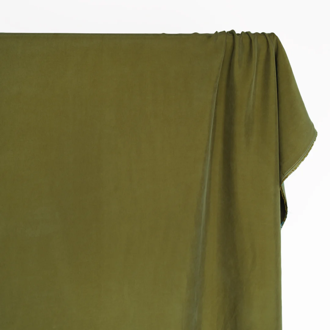 Sandwashed Cupro Blend - Caper - Image 3