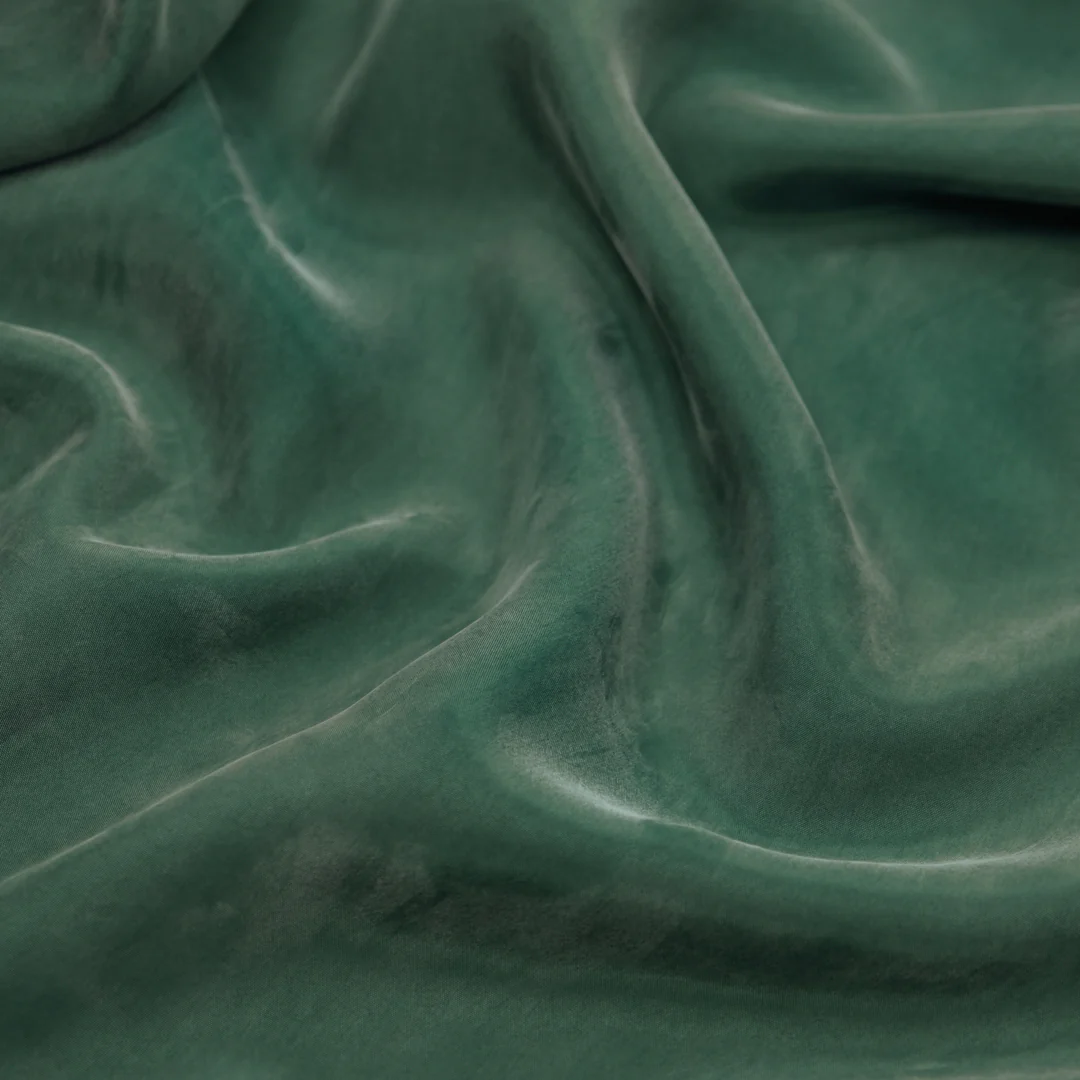 Sandwashed Cupro Blend - Dark Clover - Image 2