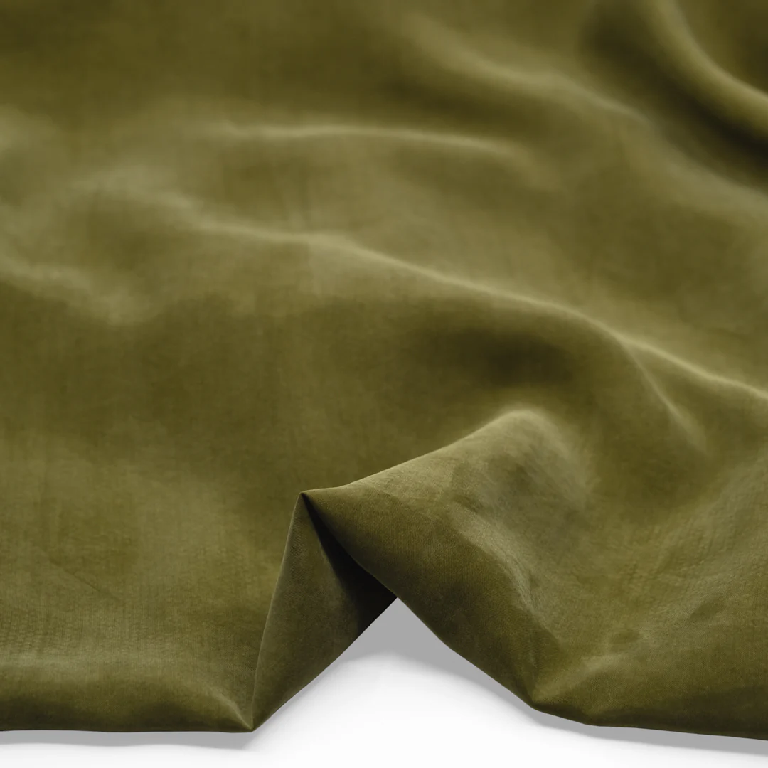 Sandwashed TENCEL™ Lyocell Blend - Basil - Image 2