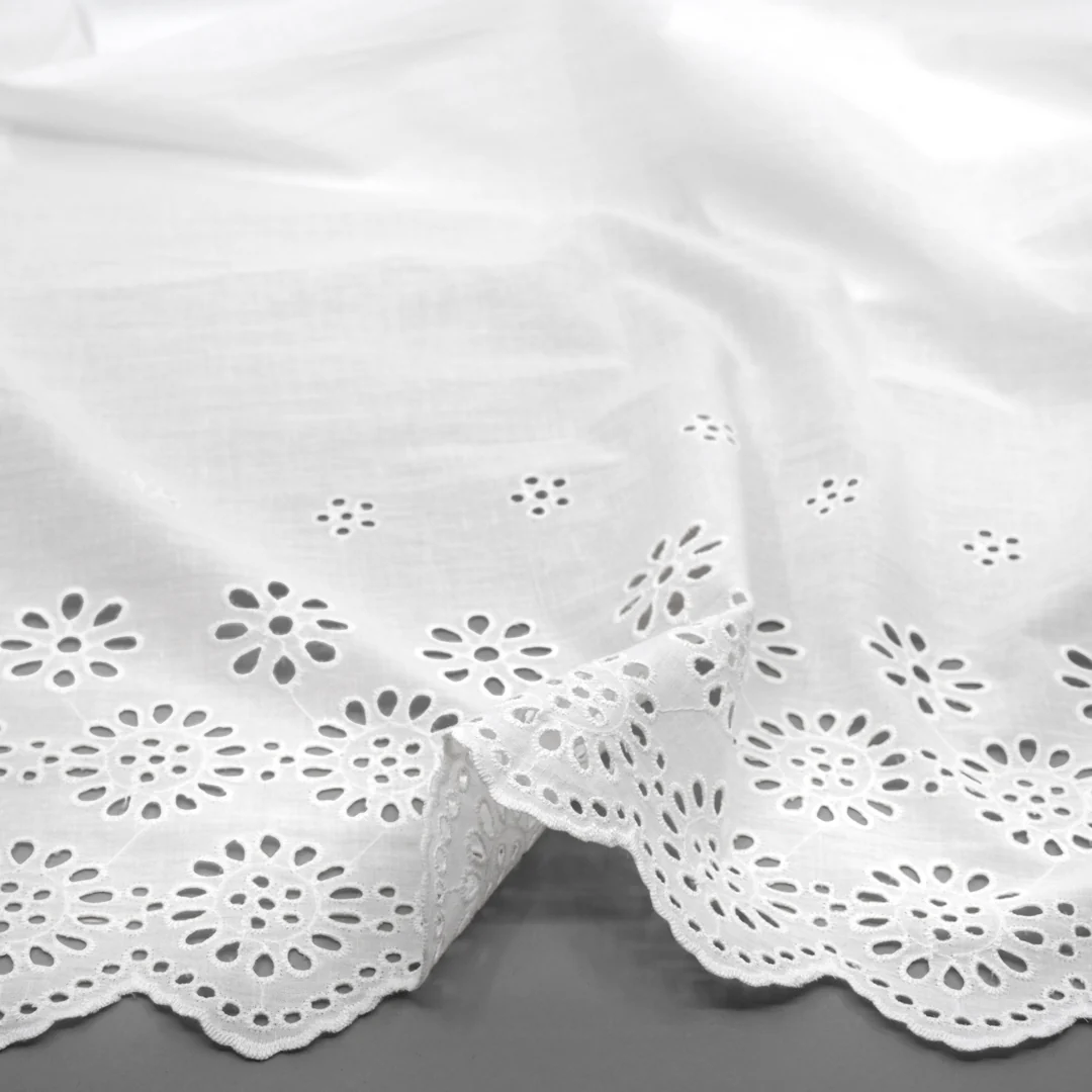 Scalloped Cotton Trim - White - Image 2