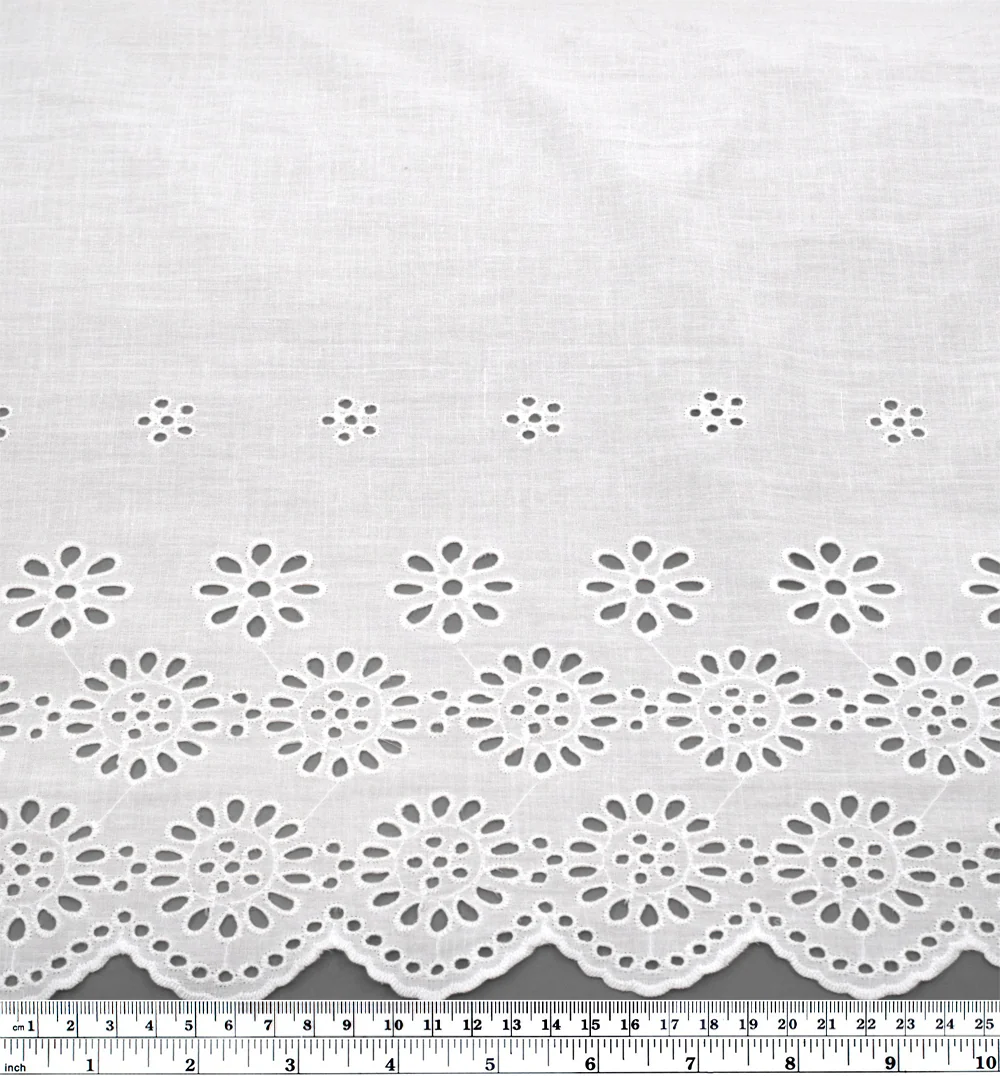 Scalloped Cotton Trim - White - Image 3