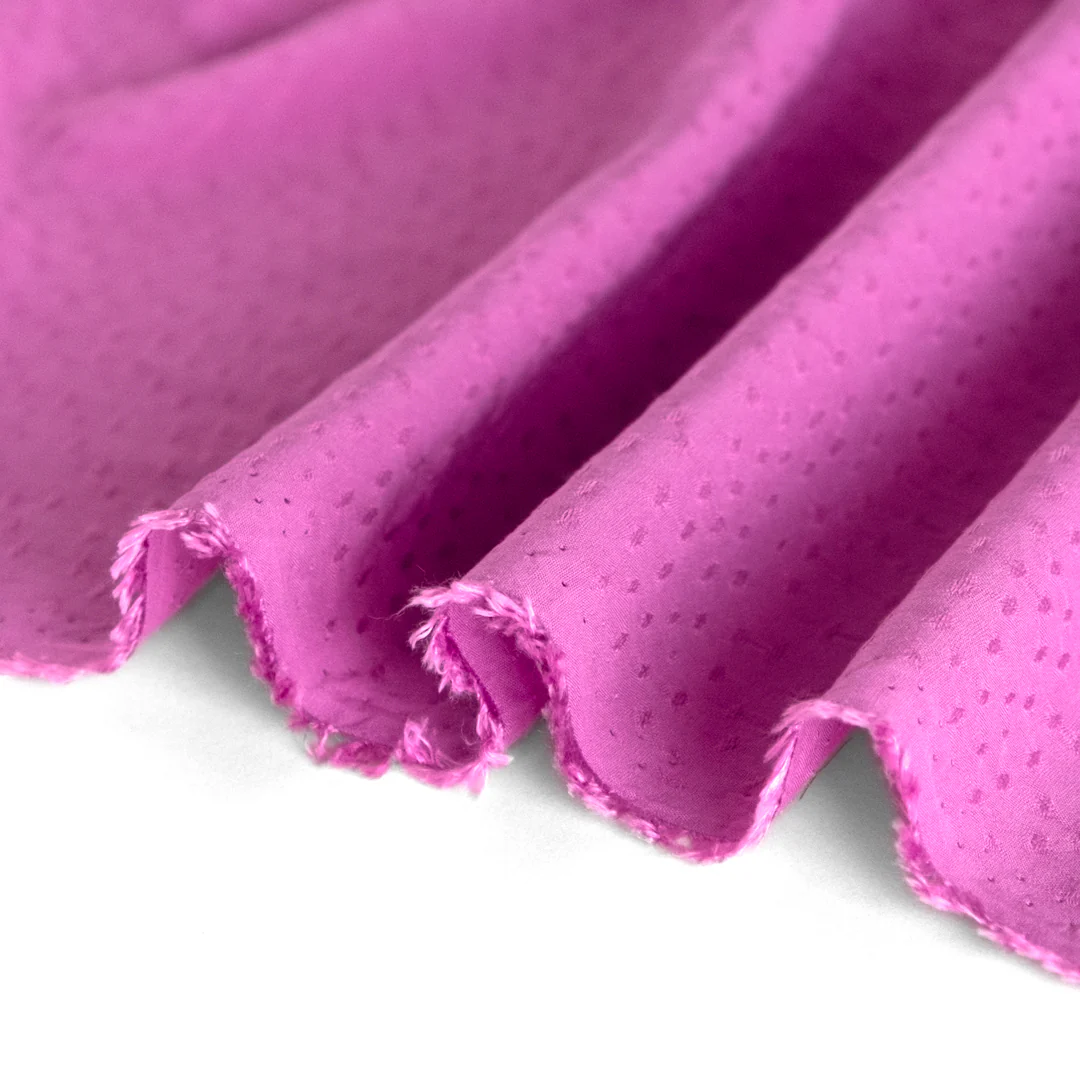 Silky Dotted Viscose Dobby - Dahlia - Image 3