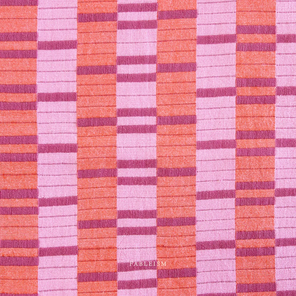 Southwest Stripe Cotton - Berry - Image 3