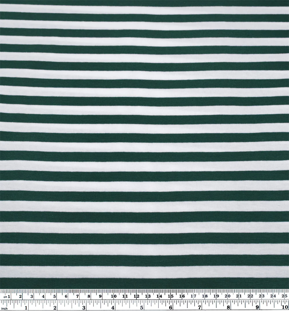Sport Stripe Cotton Jersey - Midnight Spruce/White - Image 3