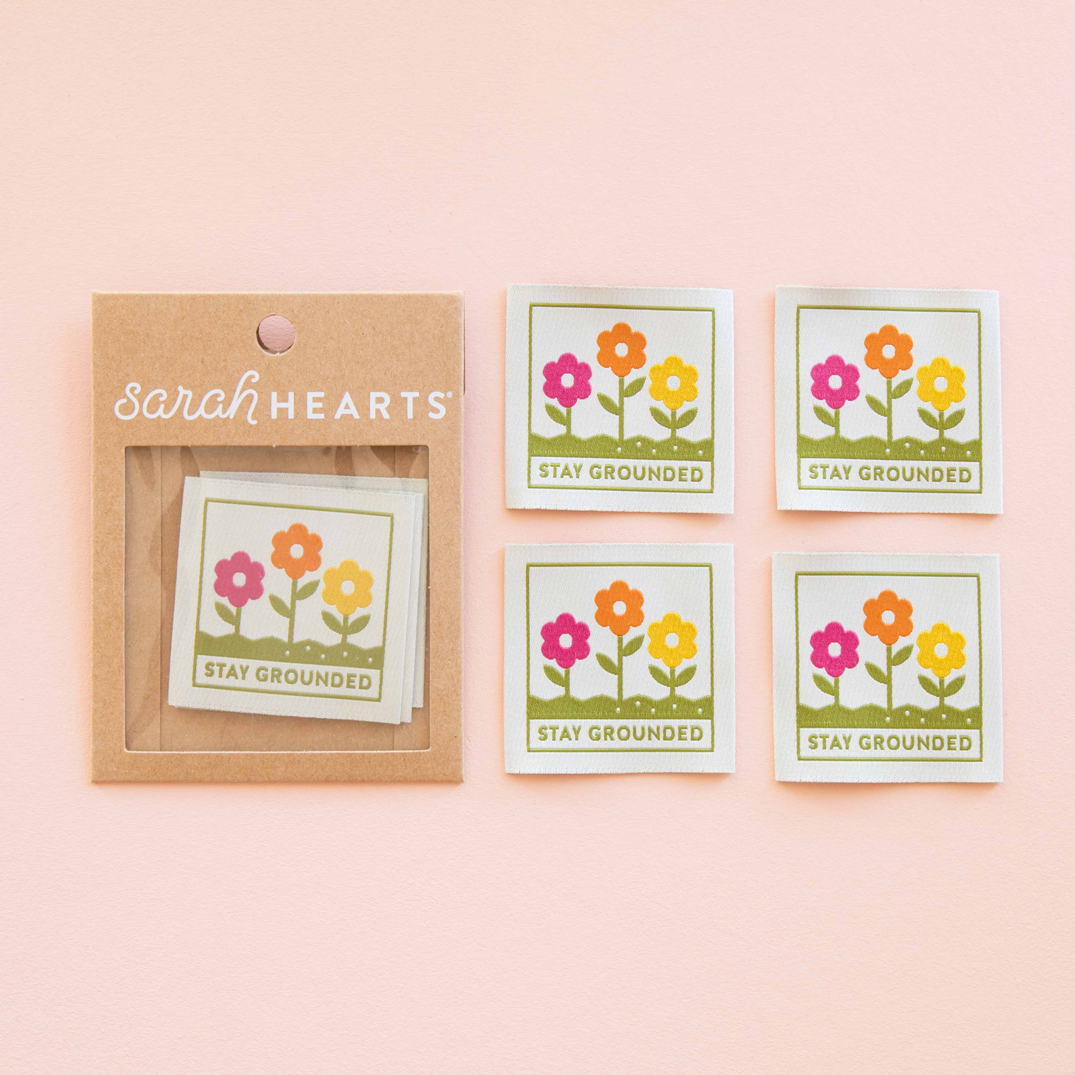 STAY GROUNDED Large Woven Labels By Sarah Hearts - Image 2