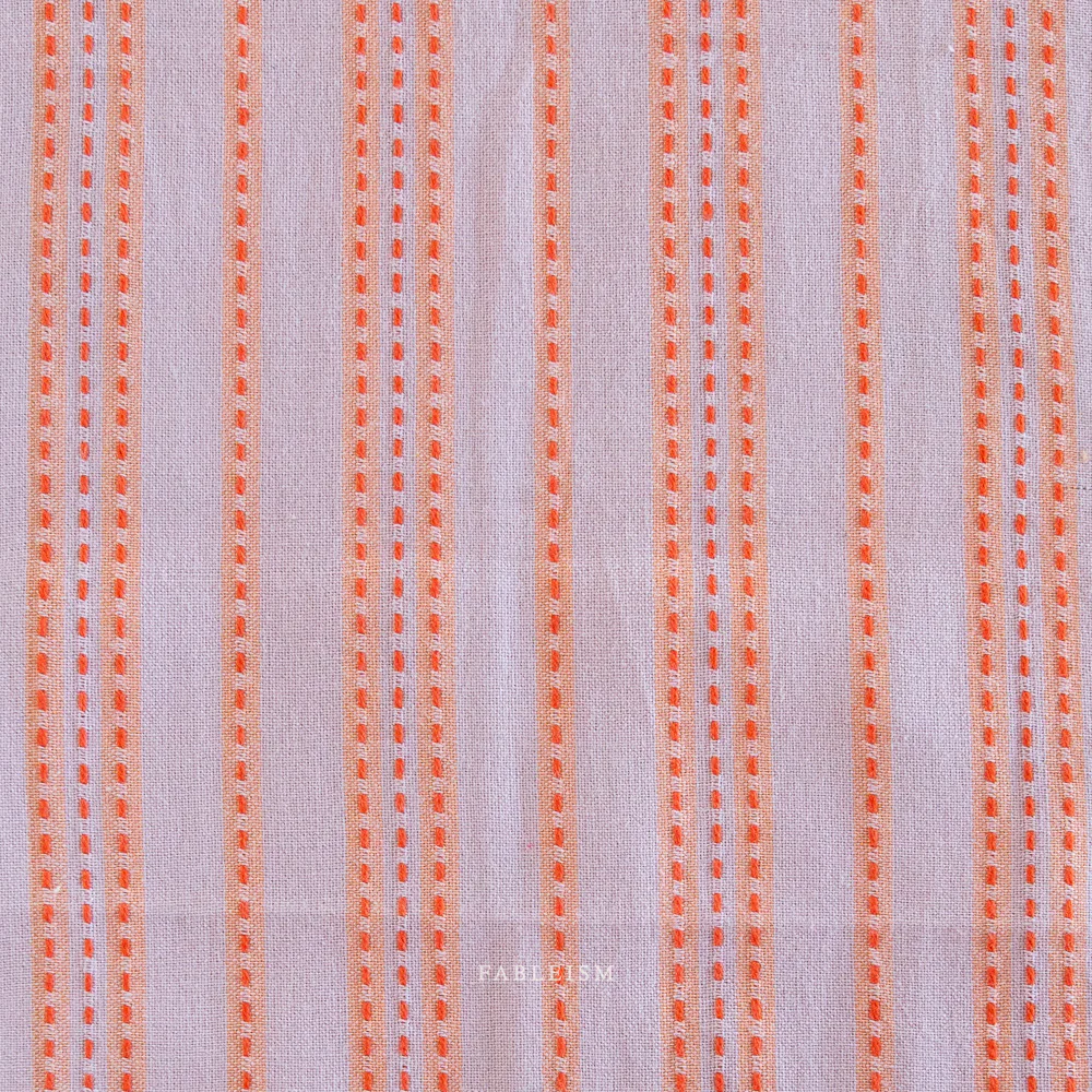 Stitch Stripe Cotton - Lavender - Image 3