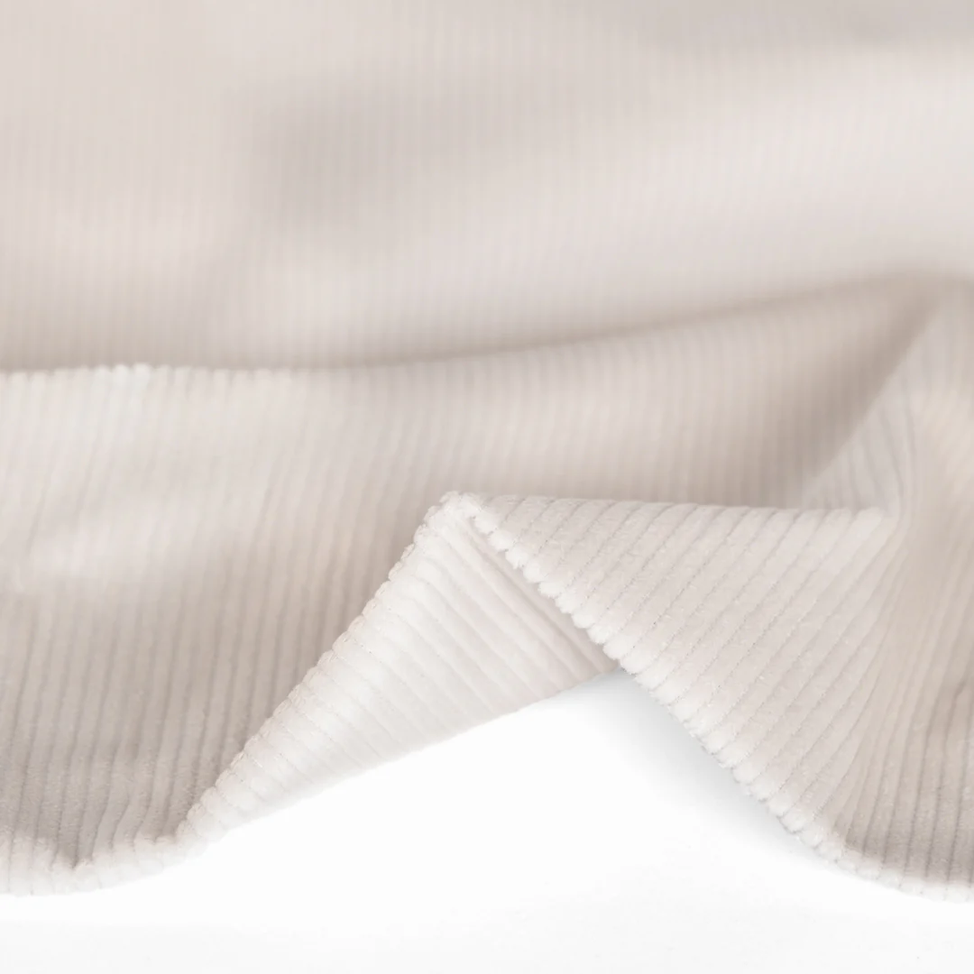Stretch Cotton Corduroy - Alabaster