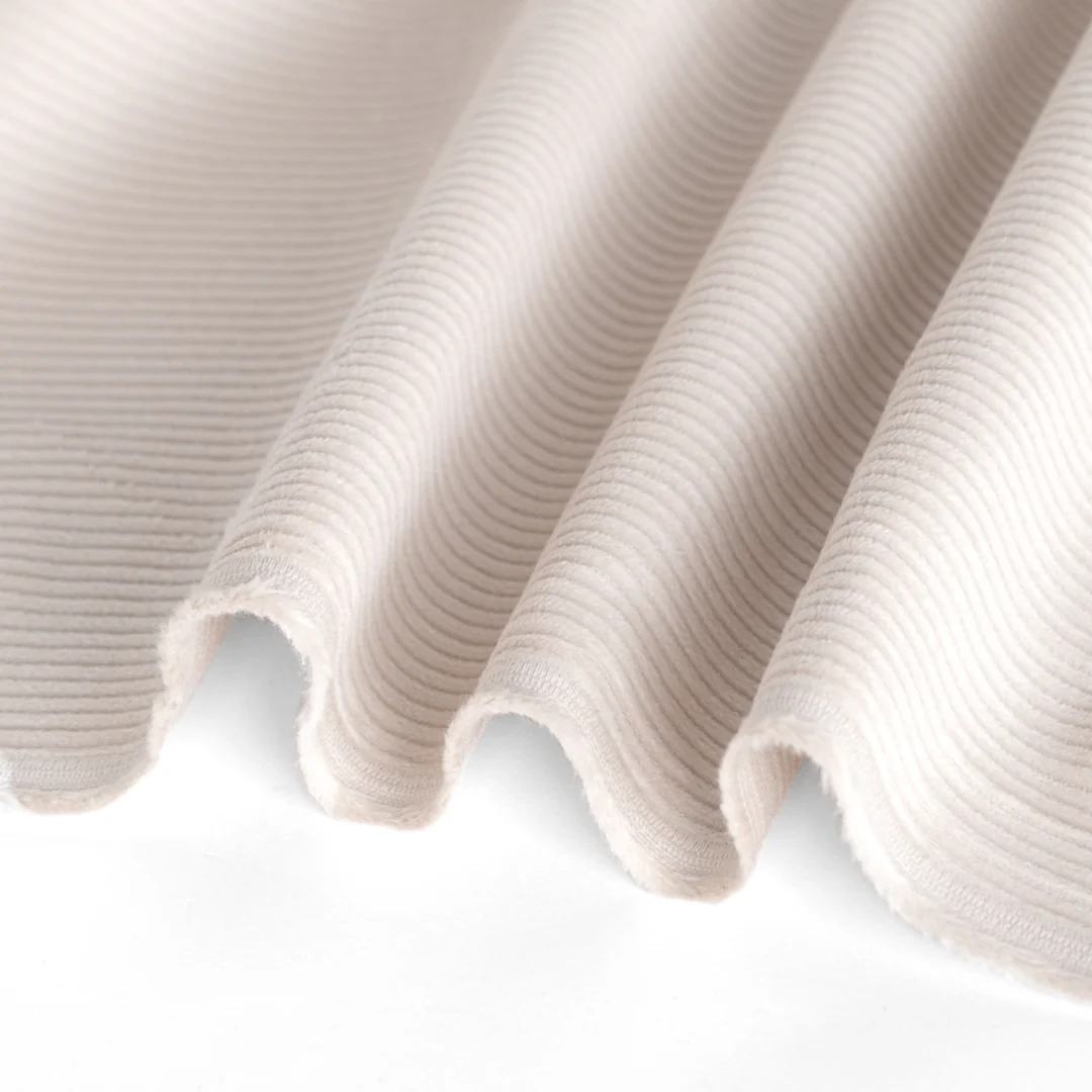 Stretch Cotton Corduroy - Alabaster - Image 3