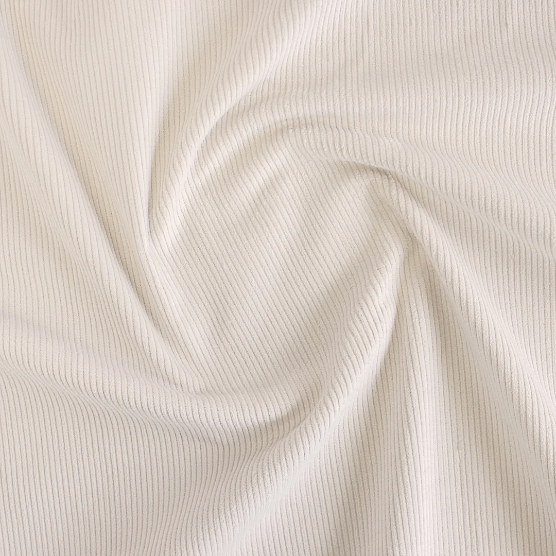 Stretch Cotton Corduroy - Alabaster - Image 5