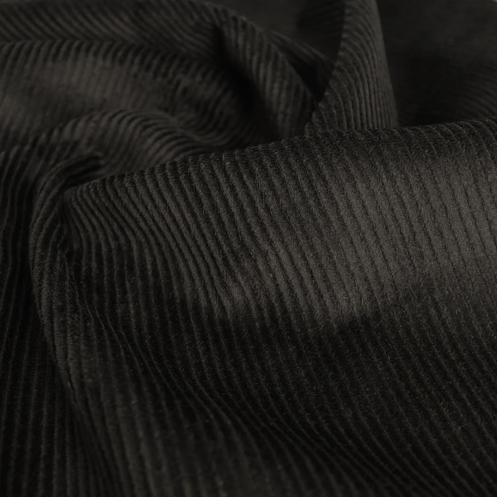 Stretch Cotton Corduroy - Black