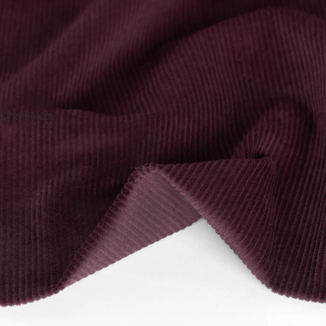 Stretch Cotton Corduroy - Boysenberry