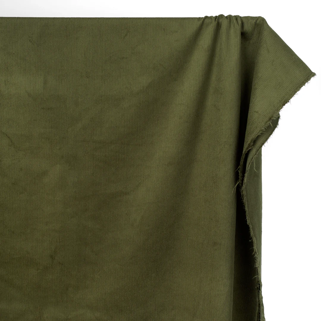 Stretch Cotton Corduroy - Caper - Image 3