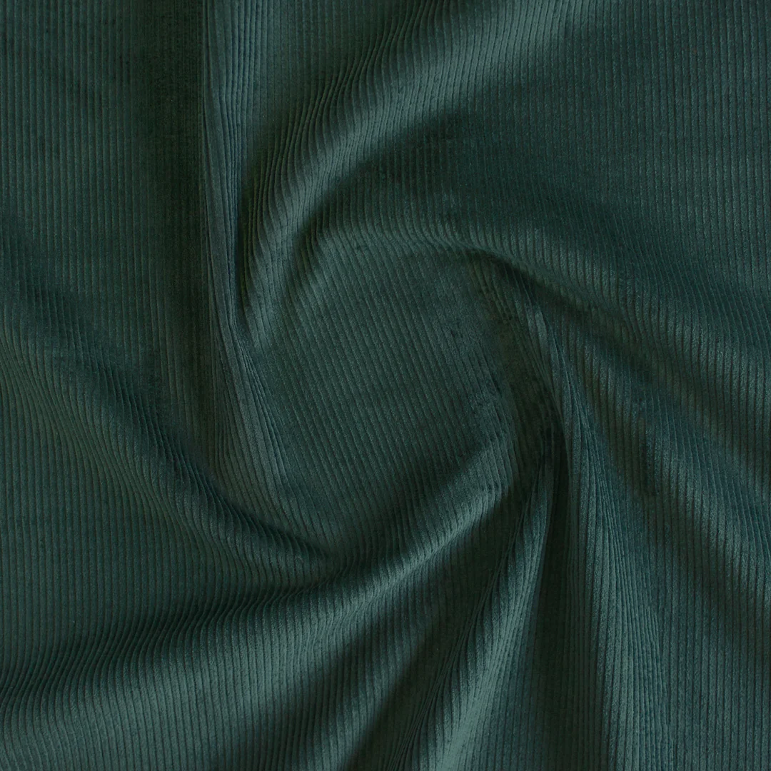 Stretch Cotton Corduroy - Midnight Spruce - Image 4