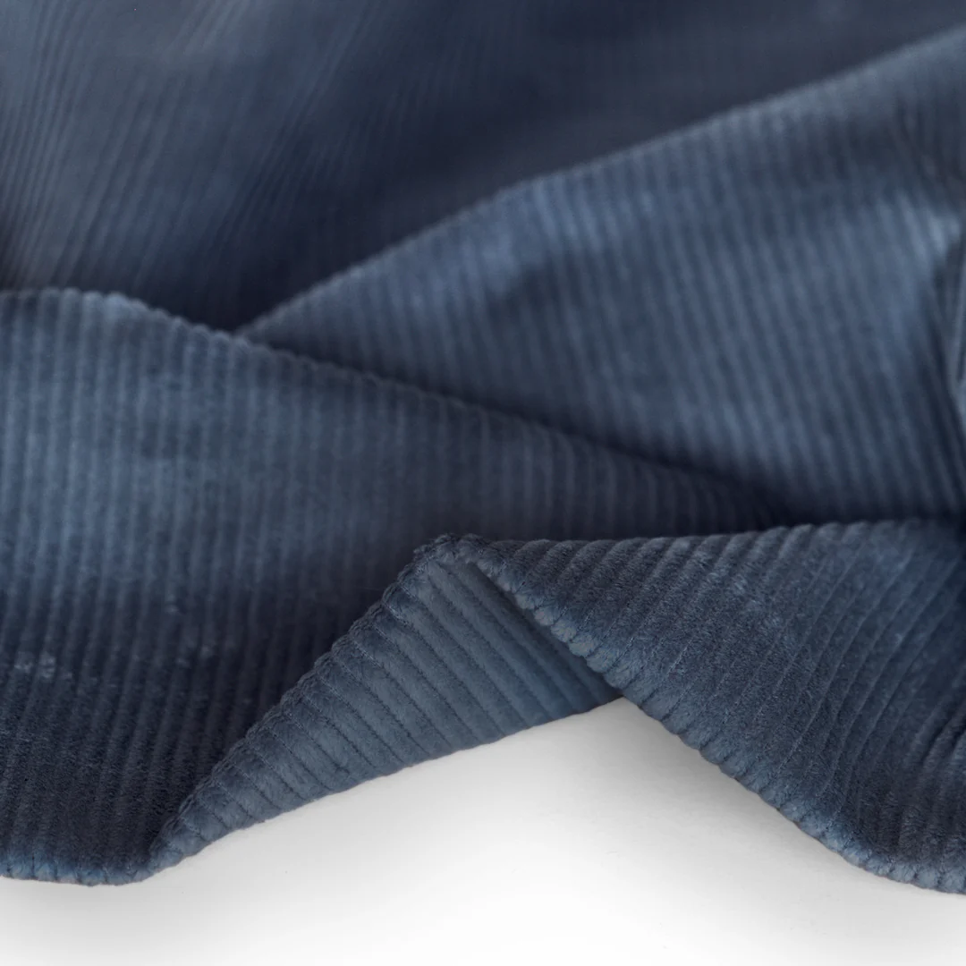 Stretch Cotton Corduroy - Pacific
