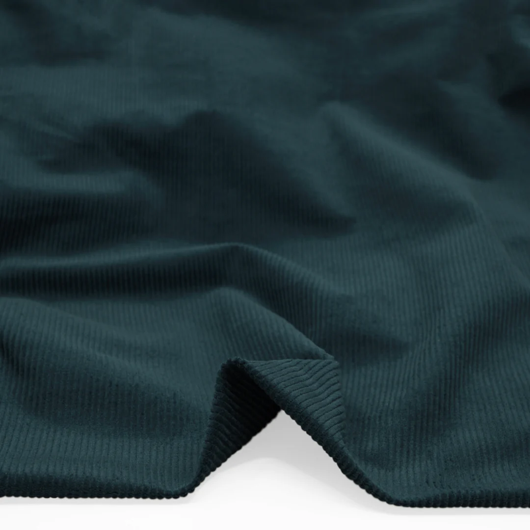 Stretch Cotton Corduroy - Petrol - Image 2