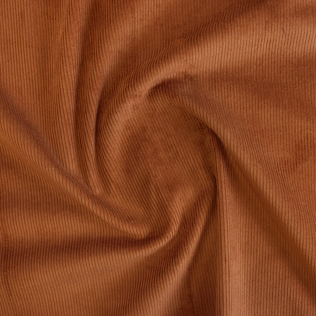Stretch Cotton Corduroy - Terracotta - Image 4