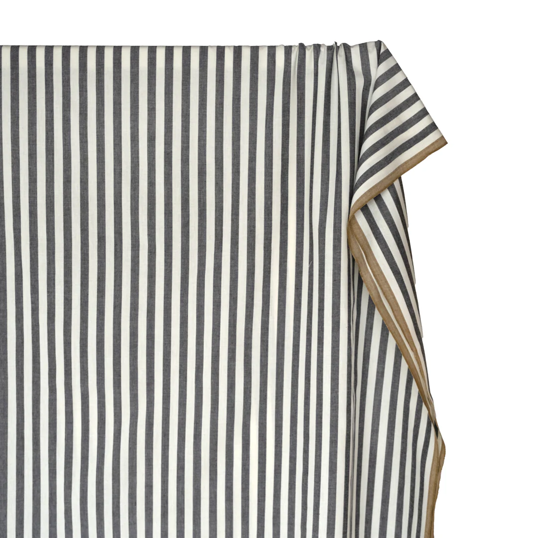 Stripe Cotton -  Liquorice - Image 3
