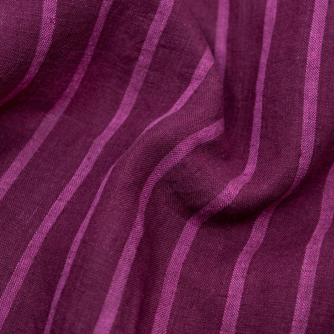 Stripe Soft Washed Linen - Concord