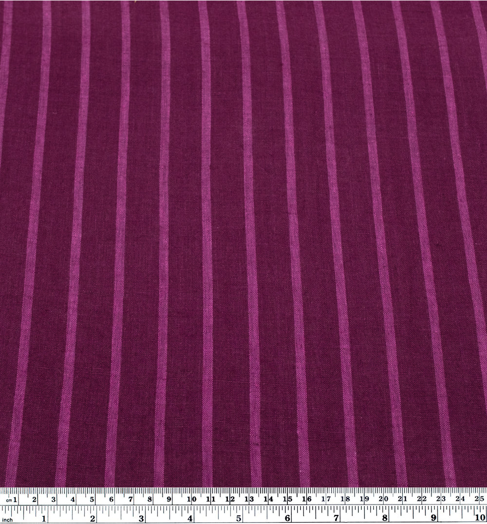 Stripe Soft Washed Linen - Concord - Image 3