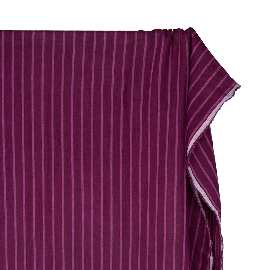 Stripe Soft Washed Linen - Concord - Image 4