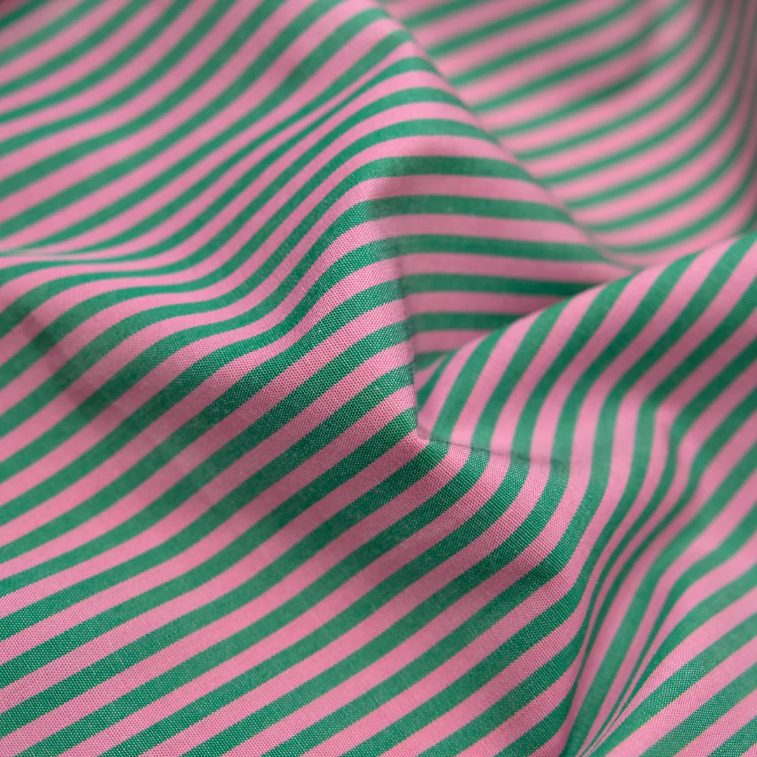Striped Cotton Shirting - Watermelon