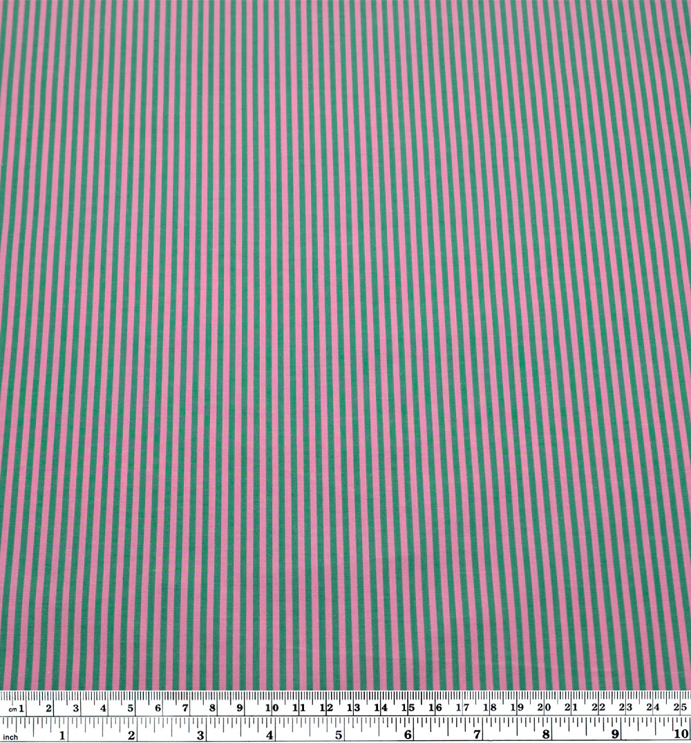 Striped Cotton Shirting - Watermelon - Image 3