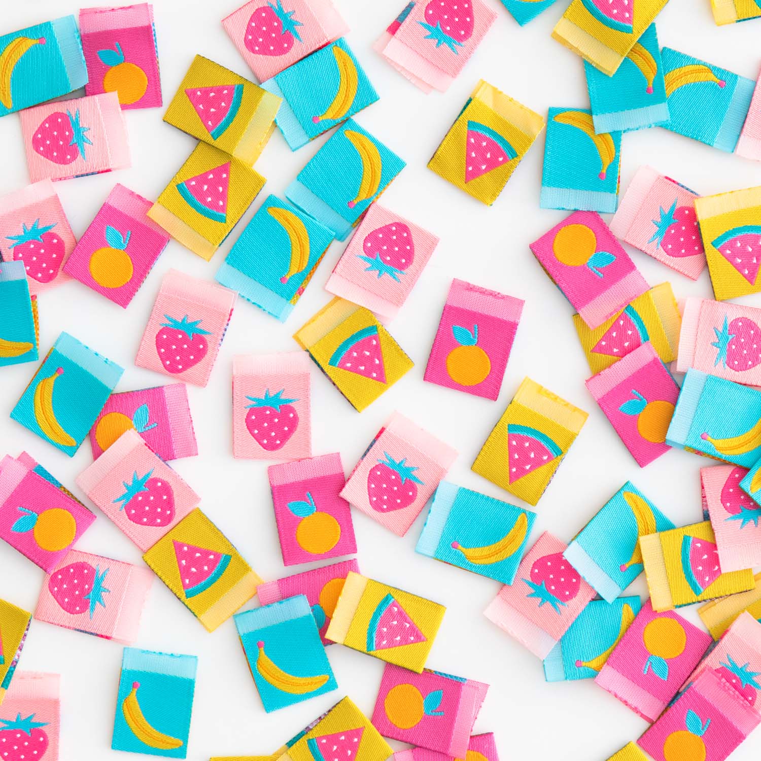 SUMMER FRUIT Woven Labels by Sarah Hearts