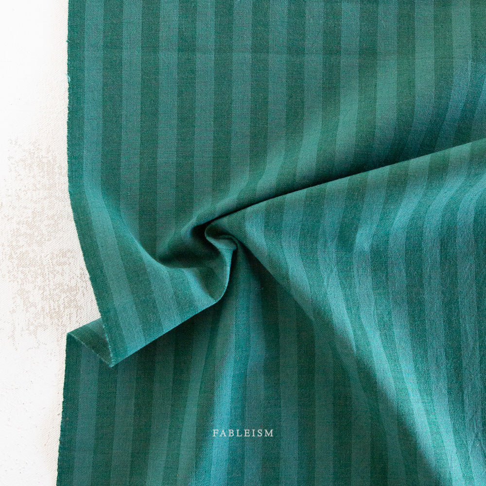 Sun Stripe Cotton - Bottle Green